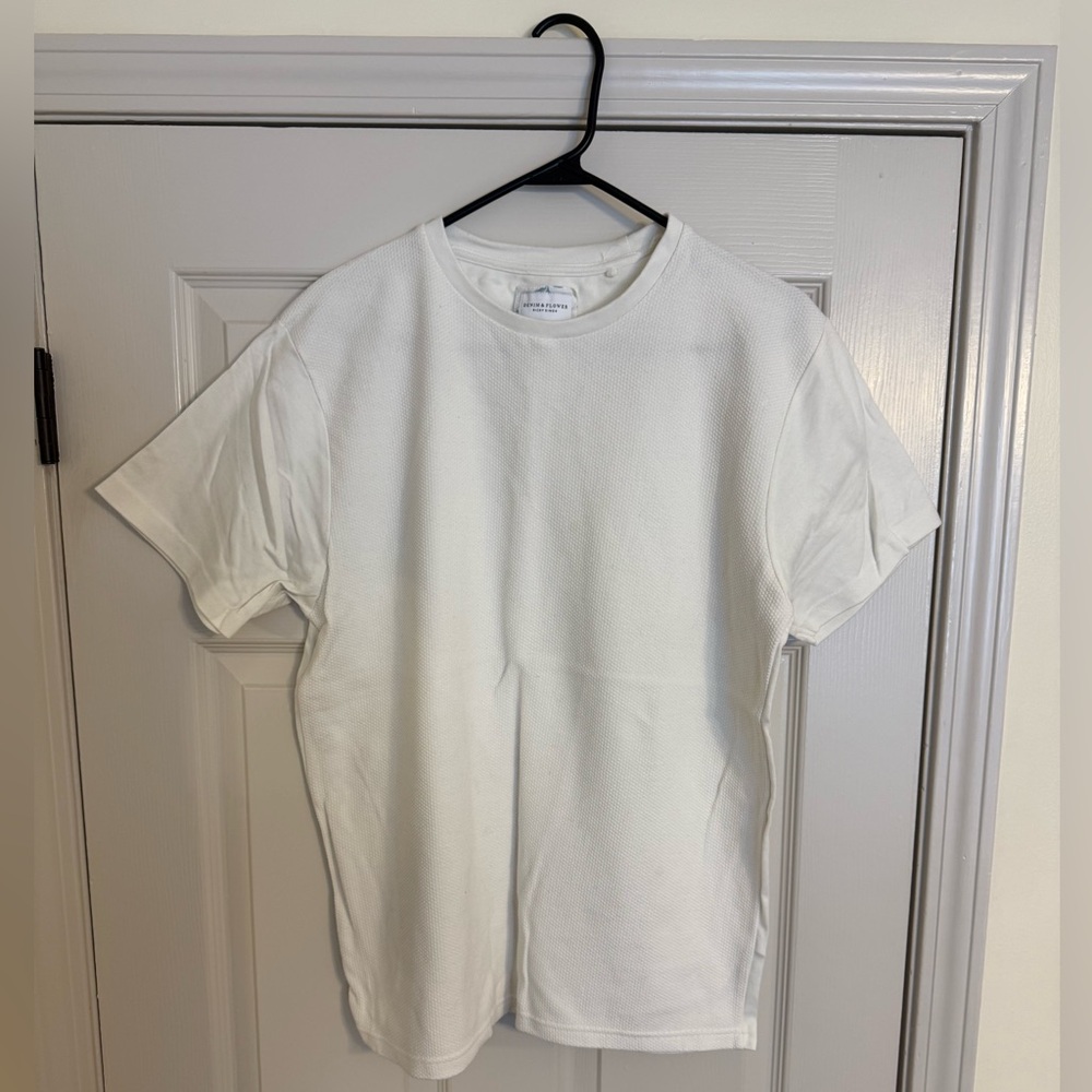 Denim & Flower White T-Shirt